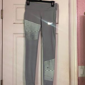Reflective Grey Nike Dri-fit leggings